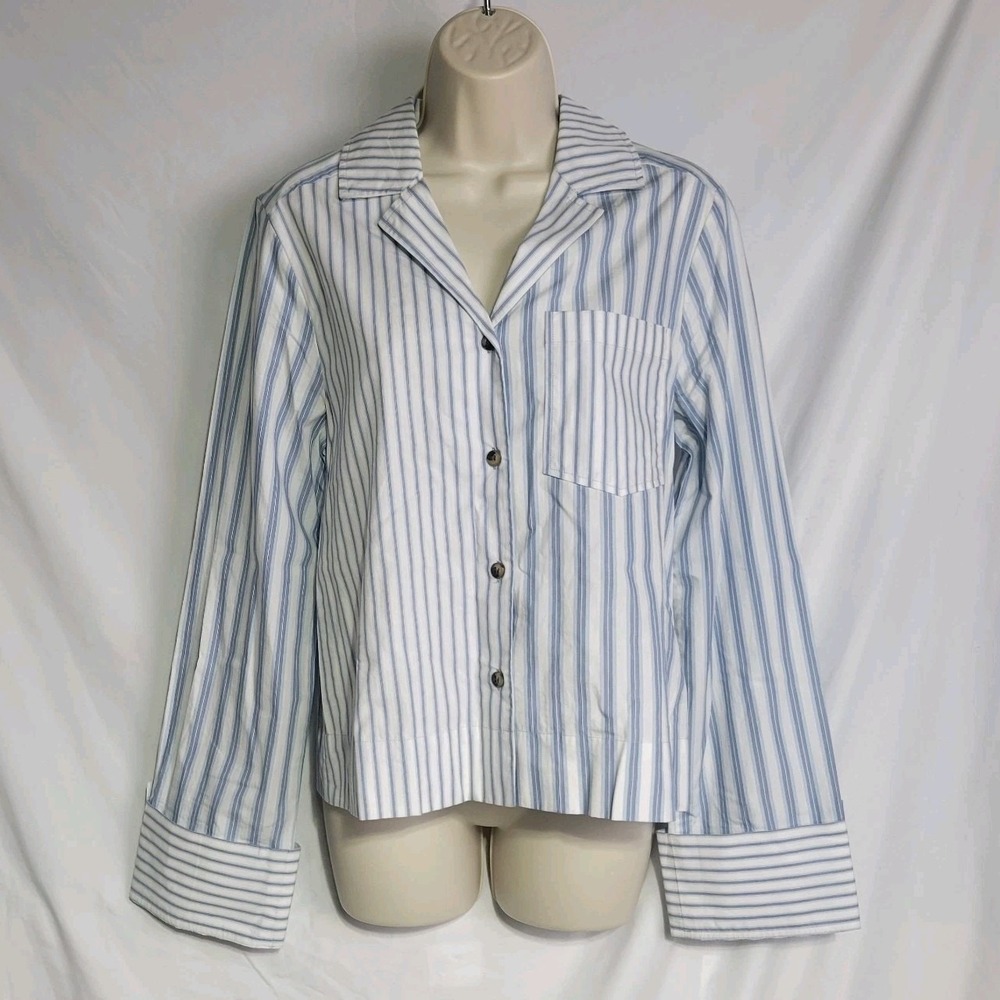 Ganni Striped Button Down New